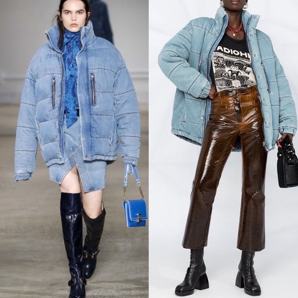 Zadig & Voltaire runway denim puffer coat - Picture 9 of 9